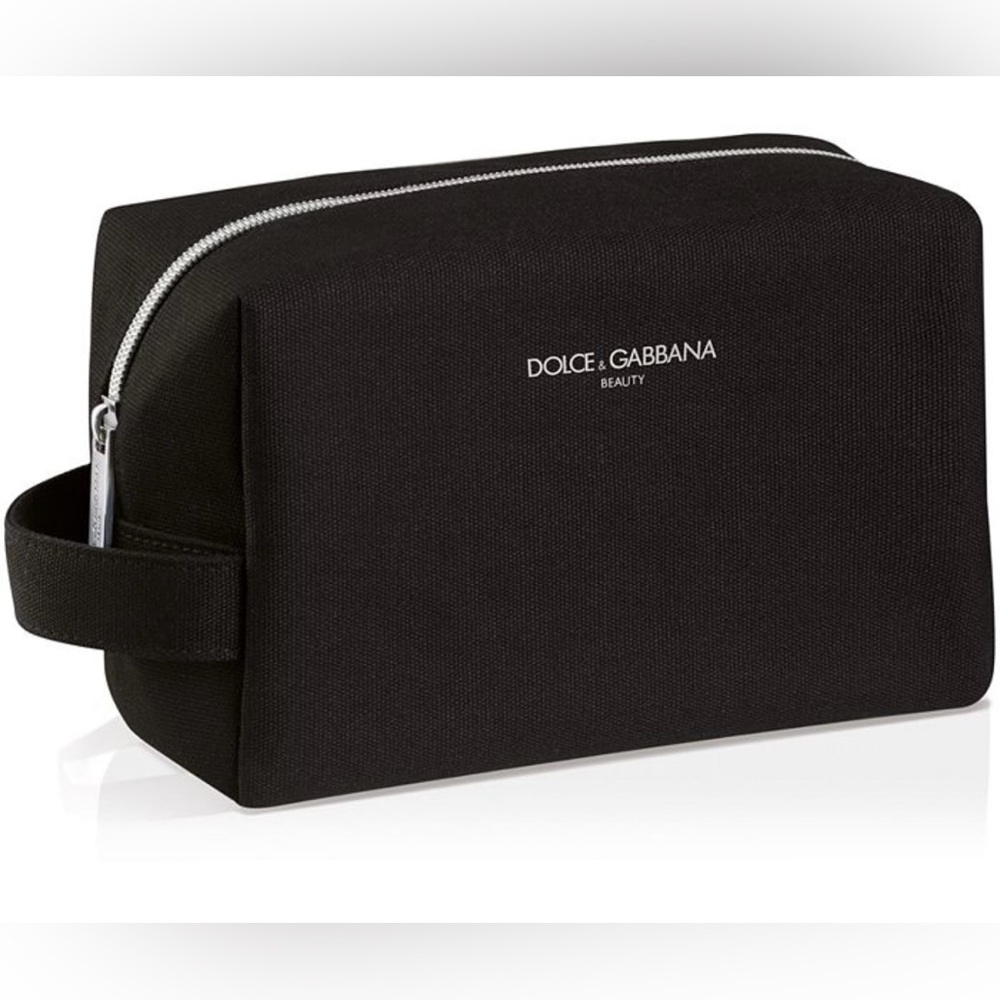 Dolce & Gabbana Black Canvas Beauty Bag